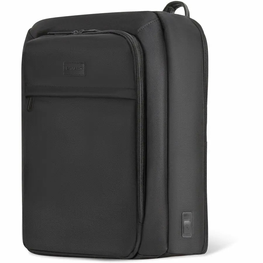 Champs International Onyx Everyday Backpack - Water-Resistant Nylon with RFID and USB-C Charging Port, Fits 15.6-Inch Laptops, Black