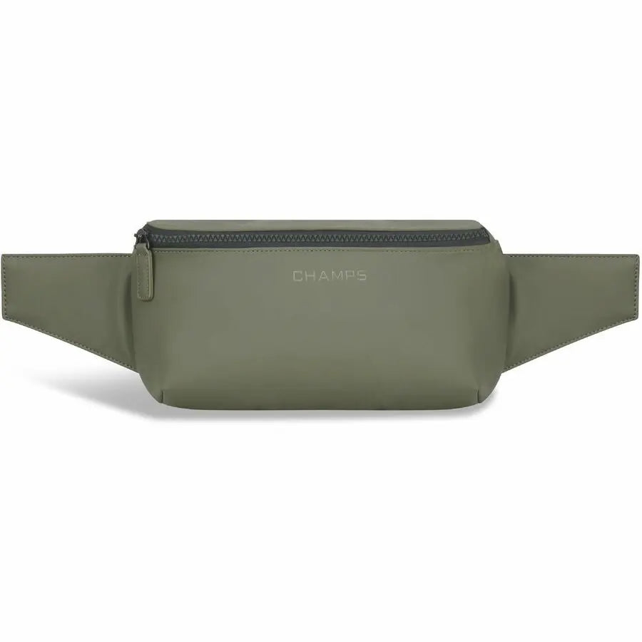Champs International Onyx Waist Pack with RFID Protection and Water-Resistant PU - Green