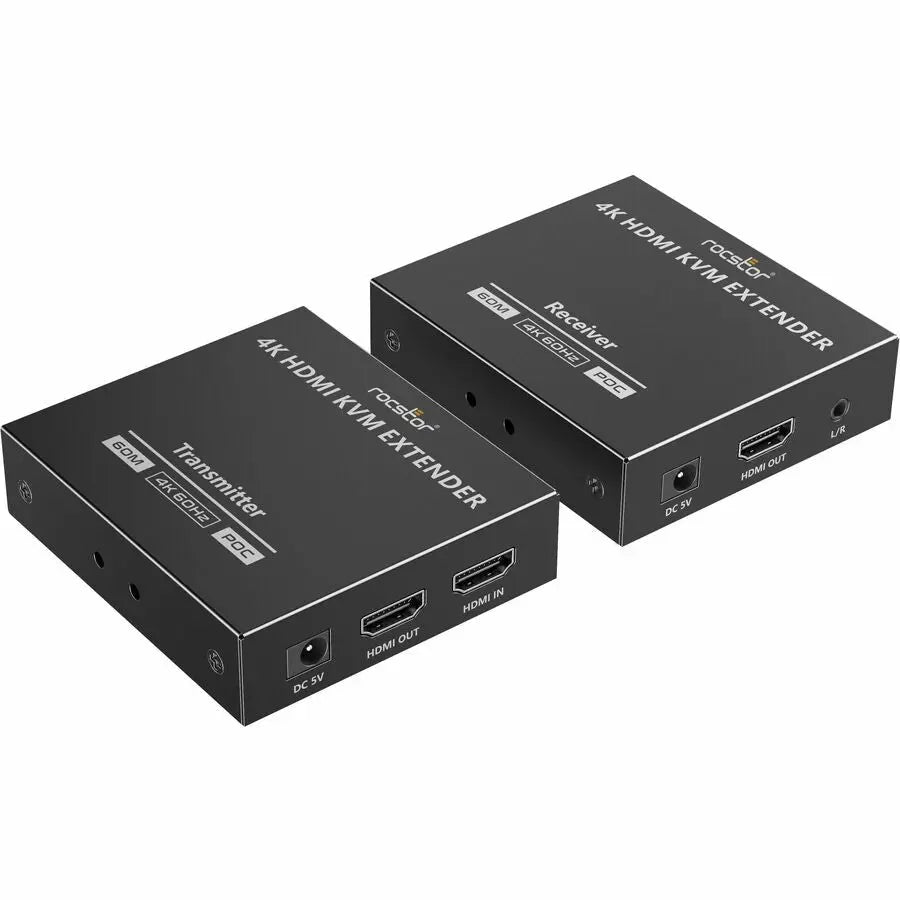 Rocstor TrueReach TR17 4K HDMI KVM Extender with HDR and PoC Technology
