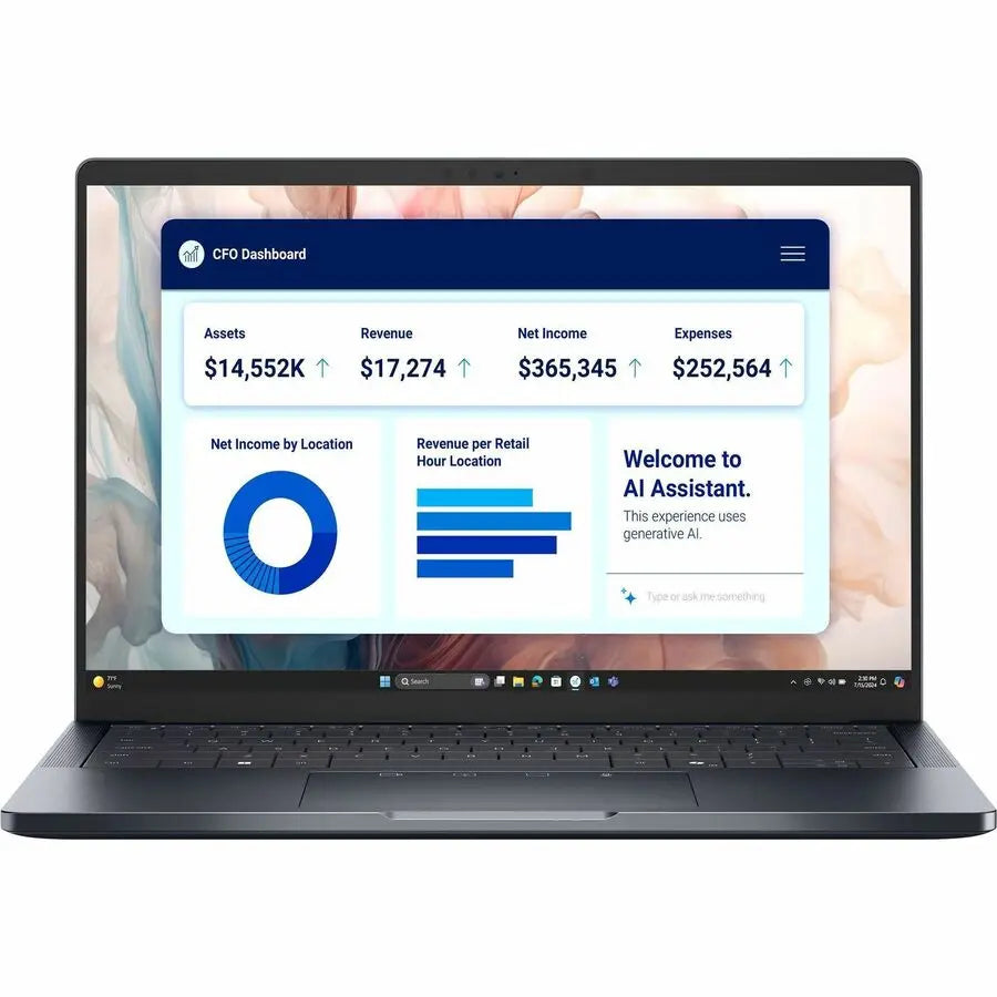 Dell Pro 14 Premium PA14250 14" Copilot+ PC Notebook - Full HD Plus - 60 Hz - Intel Core Ultra 5 236V - vPro Technology - 16 GB - 512 GB SSD - English (US) Keyboard - Magnetite