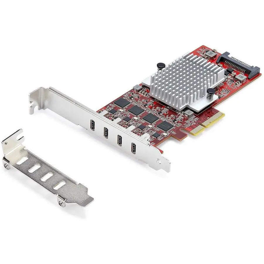 StarTech.com 4-Port USB Type-C PCIe Card, USB 3.2 10Gbps, USB-C PCI Express Expansion Card, 4x Independent USB Controllers, TAA-Compliant