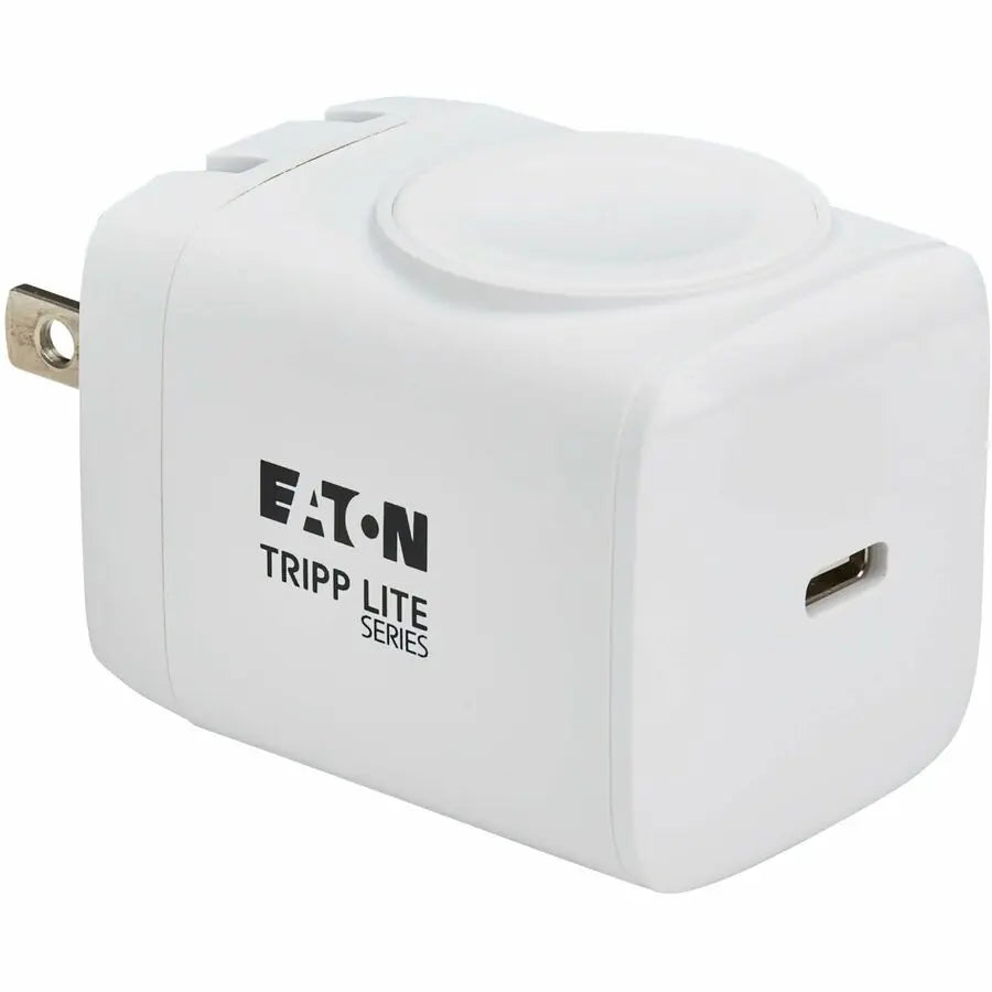 Eaton Tripp Lite Series 30W USB-C Wall & Travel Charger with Apple Watch Pad - MFi Certified, Compact 1-Port Design - White