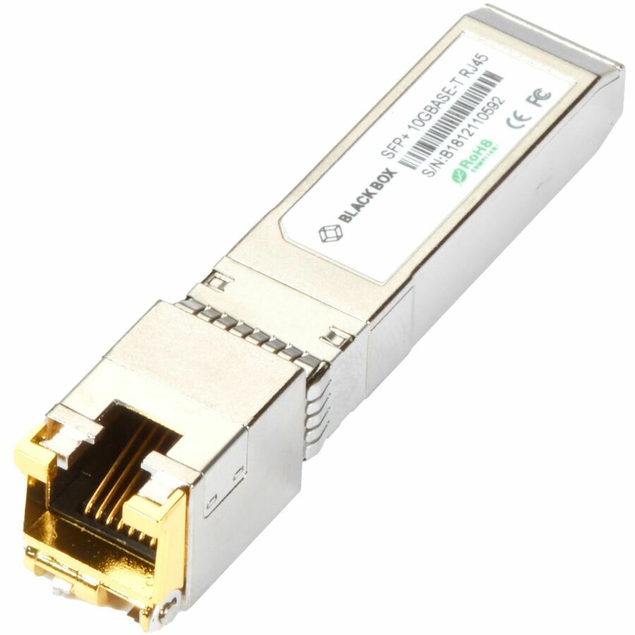 Black Box LSP400 SFP+ Module - 10GBASE-T Copper Transceiver with RJ-45 Connector