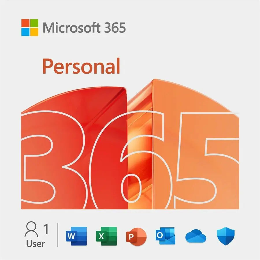 Microsoft 365 Personal Subscription for 1 User, 5 Devices - 1 Year | Microsoft Corporation EP2-32402