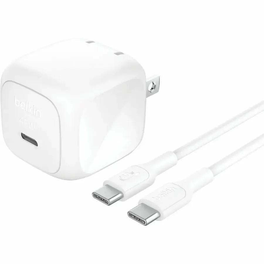 Belkin BoostCharge 45W USB-C Wall Charger with USB-C Cable – Fast, Compact Power Adapter for Smartphones and Tablets by Belkin International, Inc