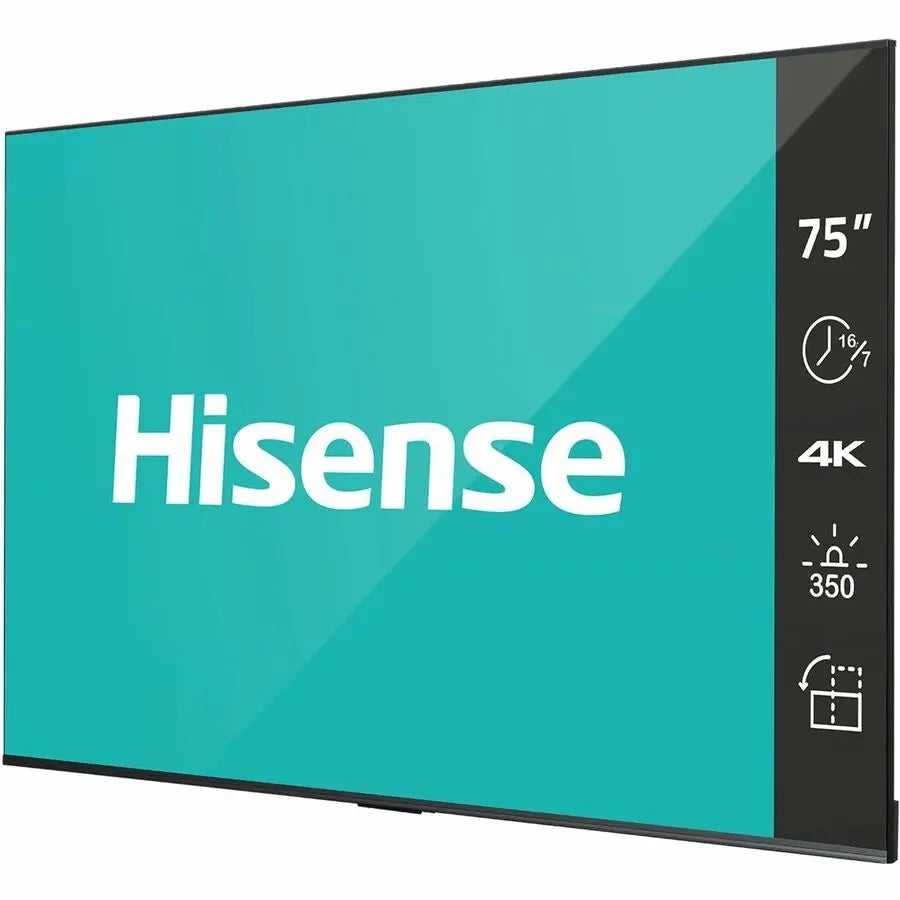 Hisense 75DP30FE 4K UHD Digital Signage Display - 16/7 Operation for Commercial Use