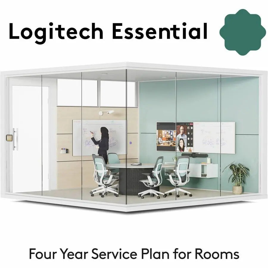 Logitech Essential Rooms Service Plan with Tap Scheduler and Remote Management