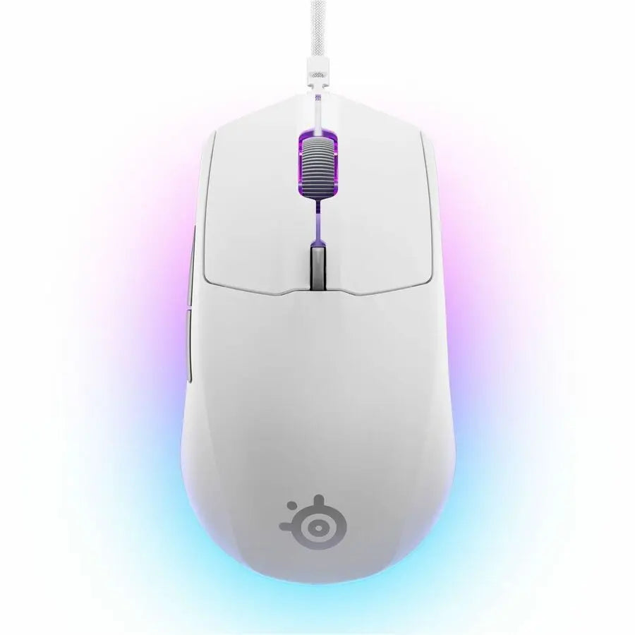 SteelSeries Rival 3 Wireless Gen 2 - White Gaming Mouse with TrueMove Air Sensor and Dual Wireless Connectivity