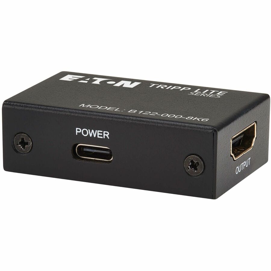 Eaton Tripp Lite B122-000-8K6 8K HDMI 2.1 Signal Booster and Extender, F/F, 8K 60 Hz, 4K 120 Hz, HDR10+