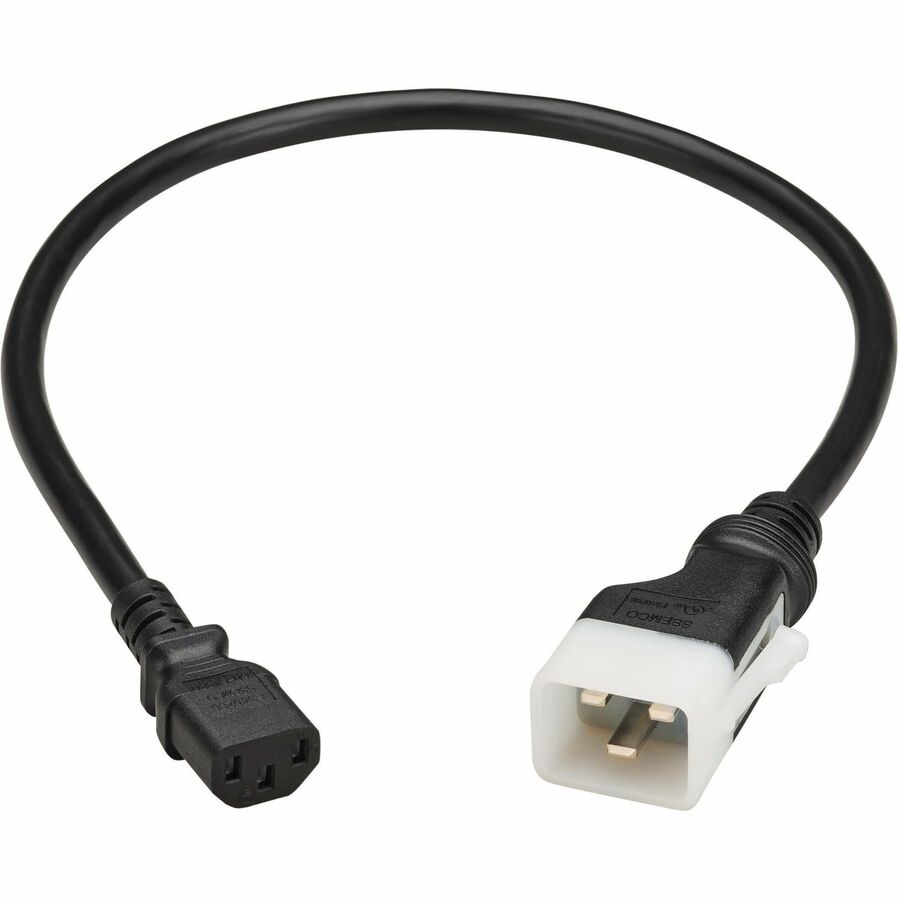 Eaton Corporation P032-E02 Power Extension Cord with Locking C13-to-C20 Connector for Data Centers and Network Equipment