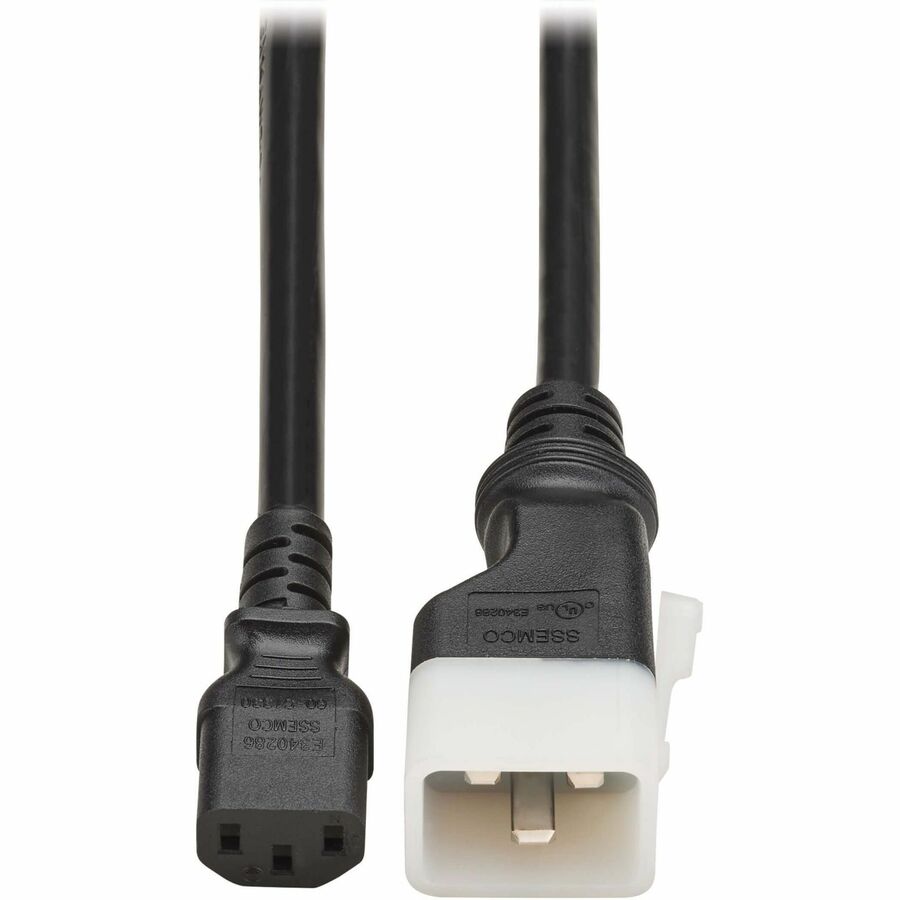 Eaton Corporation P032-E03 Power Extension Cord with Locking C13-to-C20 Connectors for Data Centers and Network Equipment
