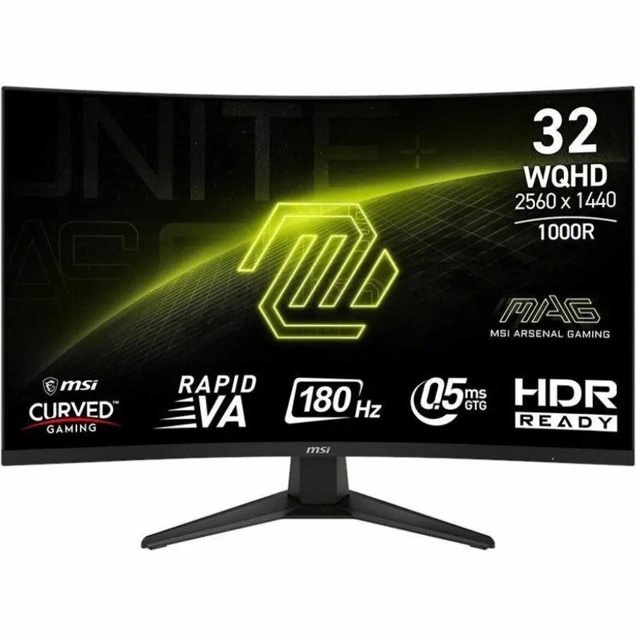 MSI MAG 325CQF 31.5-inch VA QHD Curved Gaming Monitor with 180Hz Refresh Rate and FreeSync
