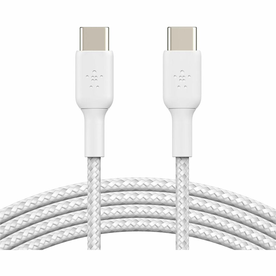 Belkin BoostCharge Braided USB-C to USB-C Cable – Fast Charging & Data Transfer for Apple, Samsung, and Google Devices