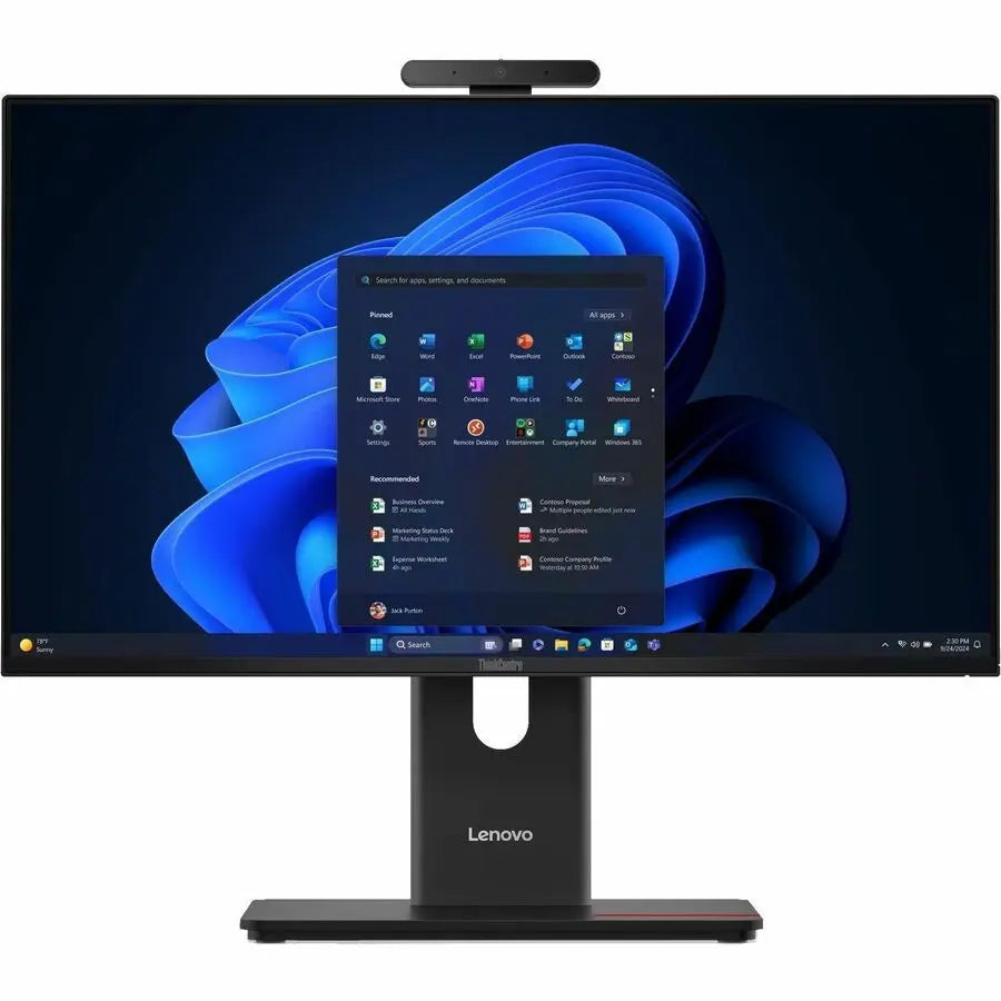 Lenovo ThinkCentre M70a Gen 6 All-in-One Desktop PC with Core Ultra 5 Processor and 23.8-Inch Full HD Display