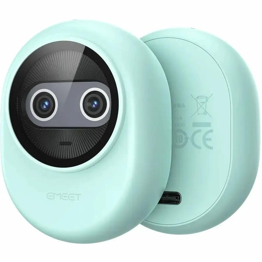 EMEET Piko (Green) Dual-Lens 4K Webcam with AI-Assist and Privacy Panda Design by EMEET INNOVATIONS (US) INC