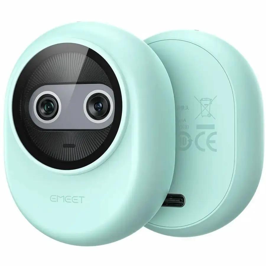 EMEET Piko+ Green Dual-Lens 4K Webcam with AI Assistance and Privacy Cover by EMEET INNOVATIONS (US) INC