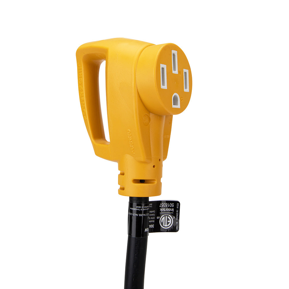 Camco Power Grip RV 18-Inch 30Amp Circuit Analyzer Dogbone with Integrated Surge Protection