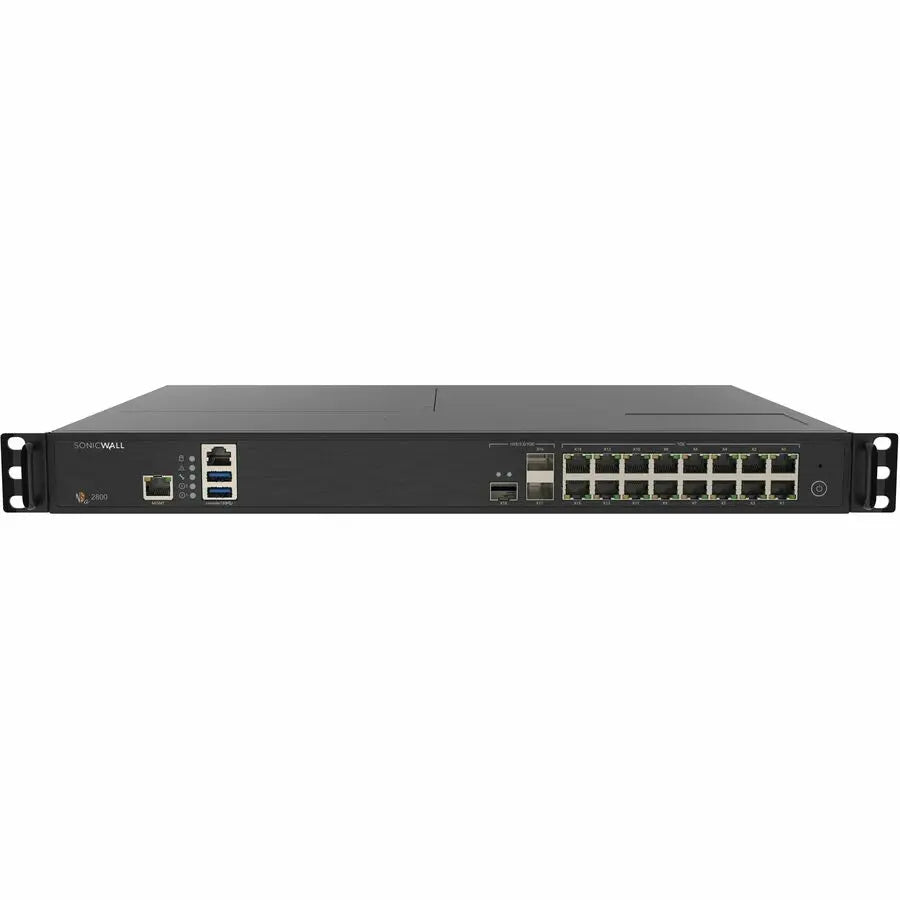 SonicWall NSa 2800 Network Security/Firewall Appliance - Rack-Mountable Threat Prevention