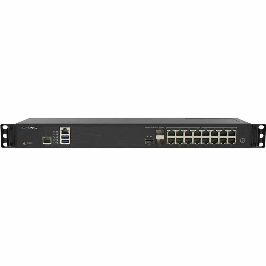 SonicWall NSa 2800 Network Security Firewall Appliance with 1U Rack-Mountable Form Factor