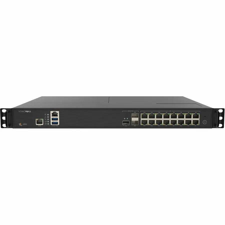 SonicWall Inc. NSa 2800 Network Security Firewall Appliance with 1U Rack-Mount Design