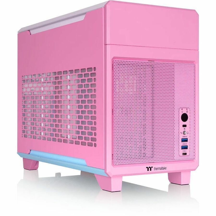 Thermaltake TR100 Bubble Pink Mini Tower Chassis - Compact ITX Gaming and Media Case