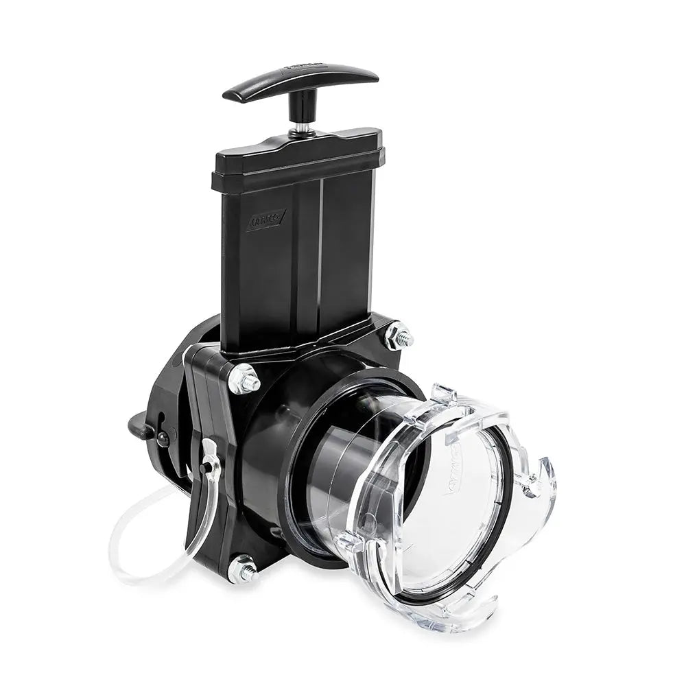 Camco 3-Inch Gate Valve with 3.5-Inch Clear Extension and Cap for RV Sewer Systems