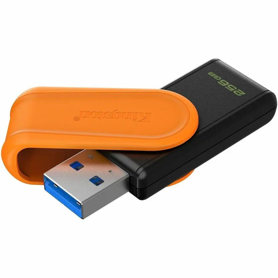 Kingston DataTraveler Exodia S 256GB USB 3.2 Gen 1 Flash Drive with Swivel Cap in Orange