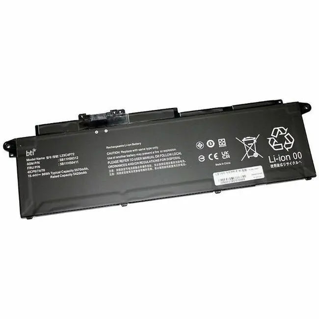 BTI L23C4P72-BTI 15.44V 86Wh Lithium-Ion Battery for Lenovo ThinkPad T16 Gen 3 & 4