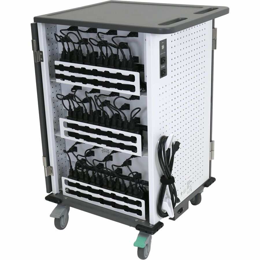 Ergotron YES36 Adjusta Charging Cart with 36 65W USB-C Adapters, YES36-CHR-1-65