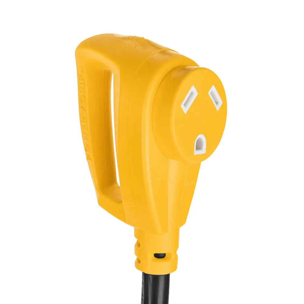 Camco Power Grip 18-Inch 50 Amp to 30 Amp RV Adapter with Handles