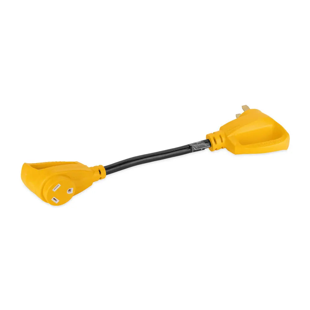 Camco Power Grip 18-Inch 50 Amp to 30 Amp RV Adapter with Handles