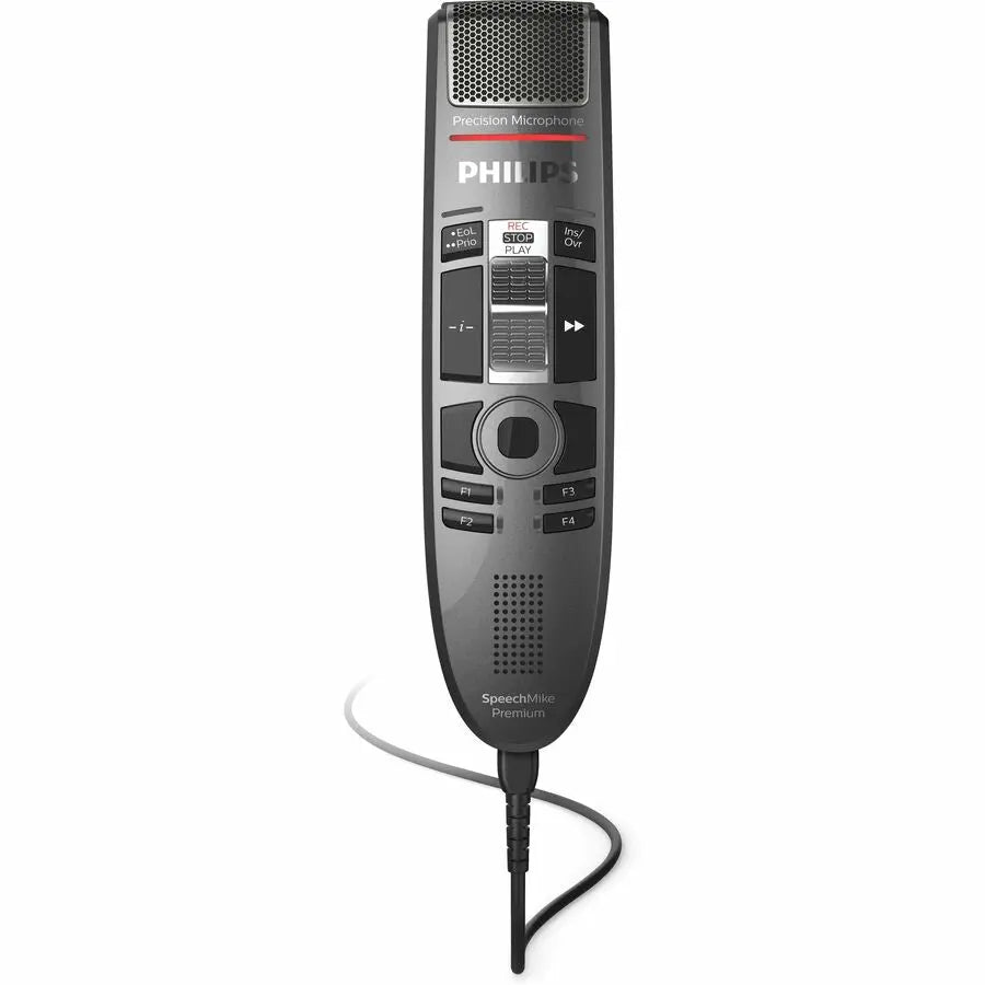 Philips SpeechMike Premium Touch SMP3710 Digital Voice Recorder with Studio-Quality Microphone and Motion Sensor