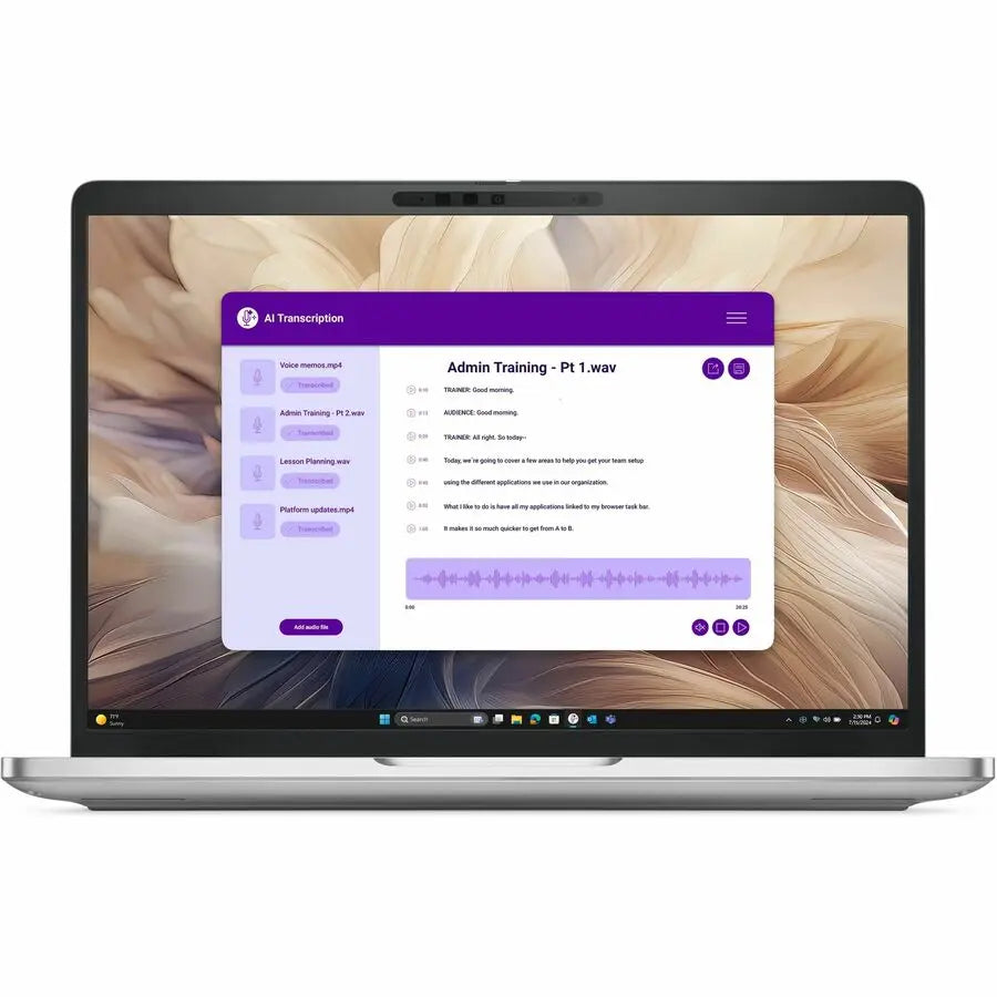 Dell Pro 13 Plus PB13250 13.3" Touchscreen Convertible 2 in 1 Notebook - Full HD Plus - 60 Hz - Intel Core Ultra 7 265U - vPro Technology - 16 GB - 512 GB SSD - English (US) Keyboard - Silver