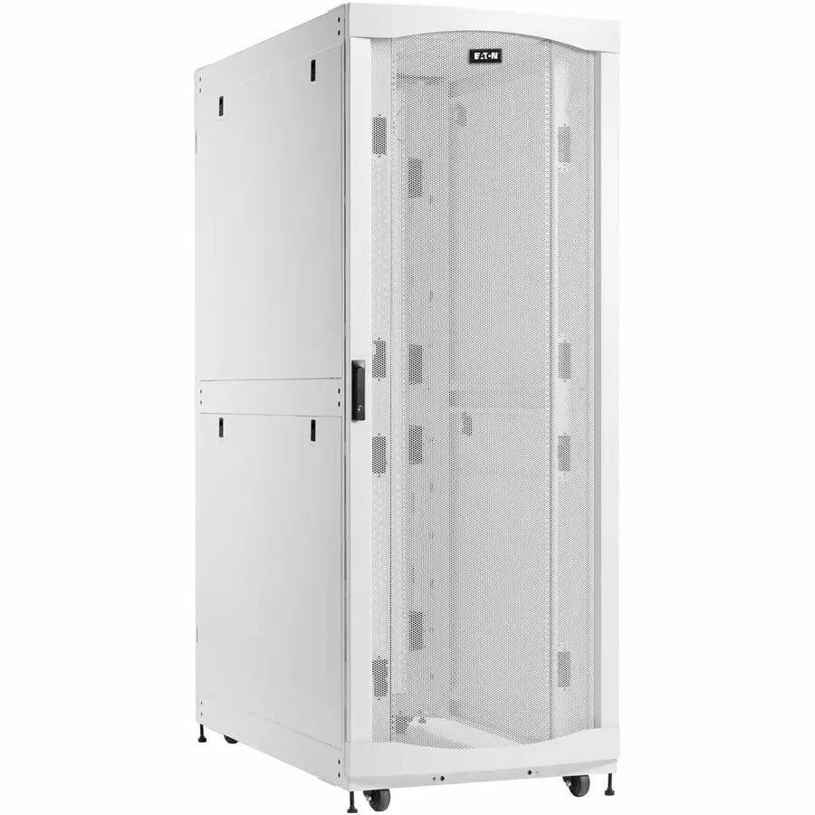Eaton SmartRack 45U Extra-Deep Extra-Wide Heavy-Duty Rack Enclosure Cabinet for AI Servers, White
