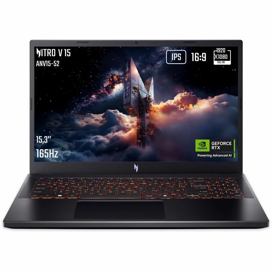 Acer Nitro V 15 ANV15-52 Gaming Notebook with Intel Core i5 13th Gen, 16GB RAM, 512GB SSD, 15.6" Full HD Display