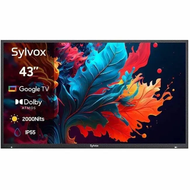 SYLVOX Pool Pro 2.0 43-Inch QLED Outdoor TV with Google TV and 4K UHD - Model OQ43A2KHGF