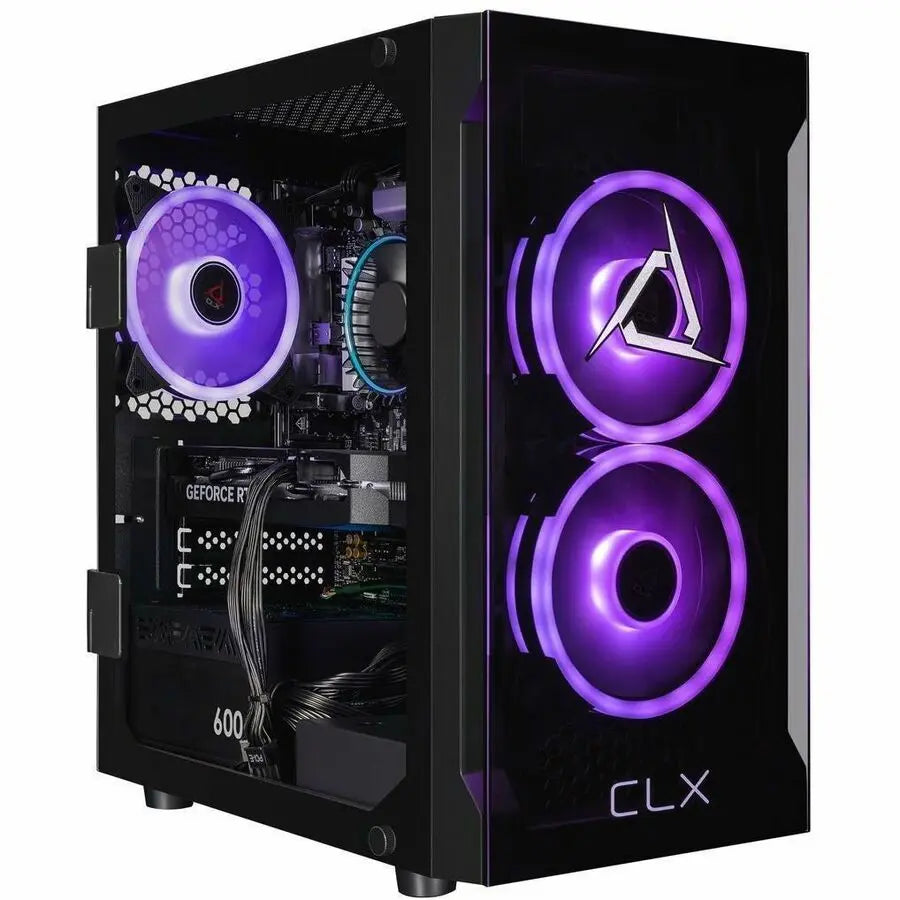 Cybertron CLX SET TGMSETRTA5501BM Gaming Desktop PC with Intel Core i5-14400F, 32GB DDR5, 2TB SSD, GeForce RTX 5060, Windows 11 Home, Black
