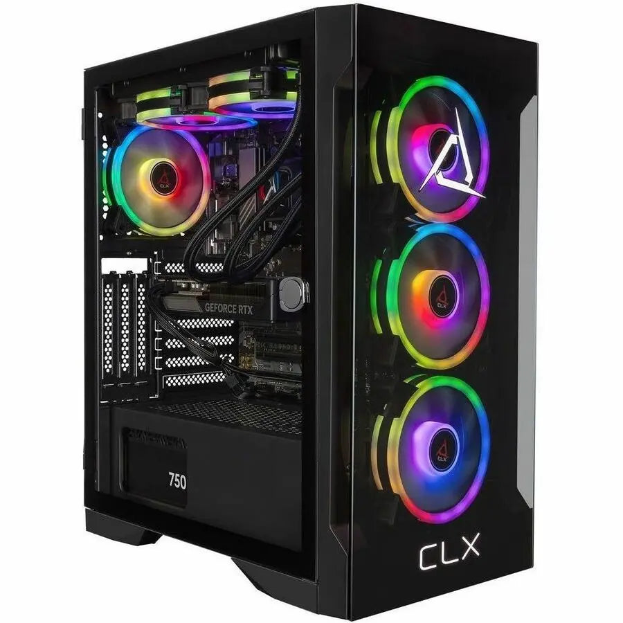 Cybertron CLX SET TGMSETRTA5504BM Gaming Desktop with AMD Ryzen 7 9700X and NVIDIA RTX 5060 Ti