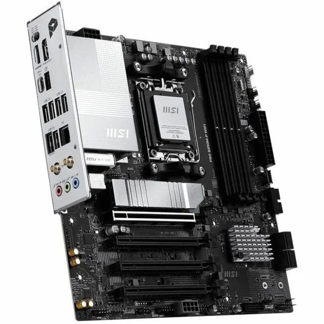 MSI PRO B850M-P WIFI Gaming Desktop Motherboard - AMD B850 Chipset, Socket AM5, Micro ATX