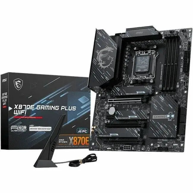 MSI X870E Gaming Plus WiFi ATX Motherboard for AMD Ryzen 9000 Series Processors