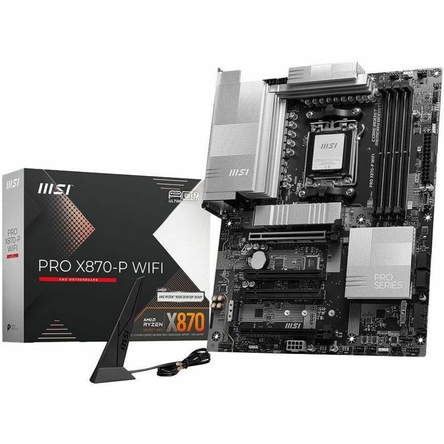 MSI PRO X870E-P WIFI Gaming Desktop Motherboard - AMD X870E Chipset, Socket AM5, ATX