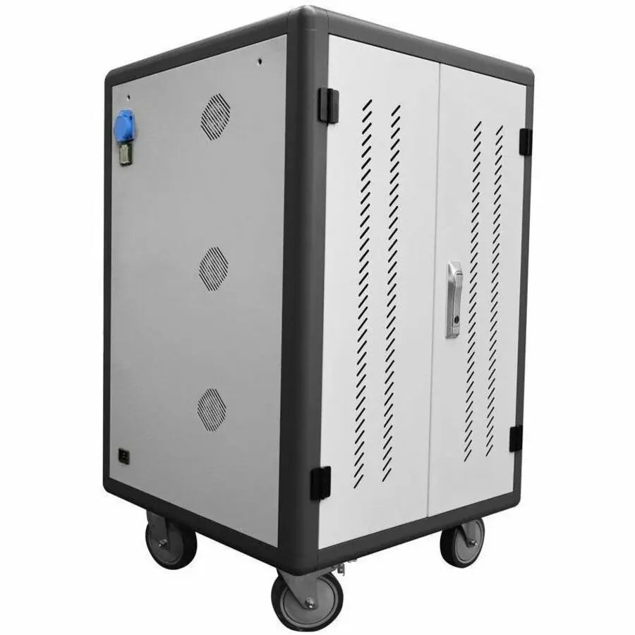 4XEM 36-Port Sliding Shelf Tablet & Laptop PDU Charging Cart - Secure, Durable, and Efficient Device Charging Solution