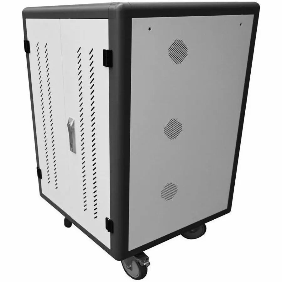 4XEM 30-Port Sliding Shelf Tablet & Laptop PDU Charging Cart - Secure, Durable, and Efficient Charging Solution