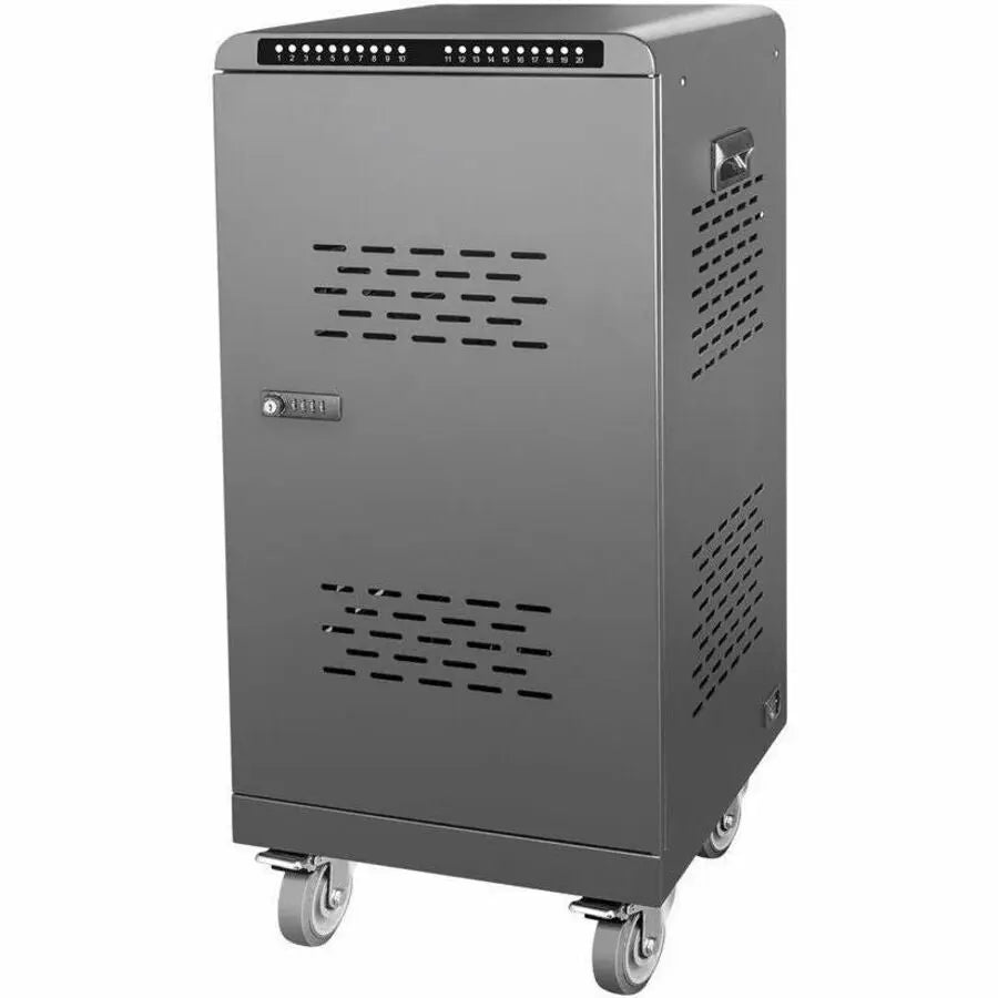 4XEM 20-Port USB-C 1600W Charging Cart for Laptops and Tablets