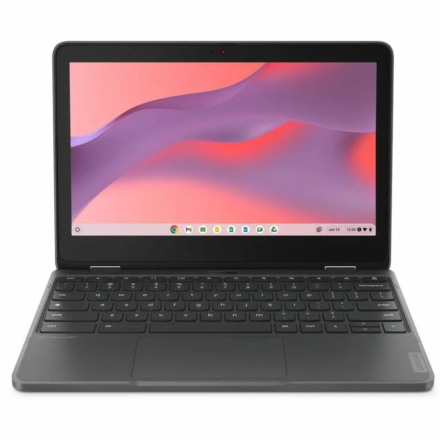 Lenovo 300e Yoga Chromebook Gen 4 82W2002NUS 11.6" Touchscreen Convertible 2 in 1 Chromebook - HD - 60 Hz - Octa-core (ARM Cortex A76 + Cortex A55) - 8 GB - 64 GB Flash Memory - English Keyboard - Graphite Gray
