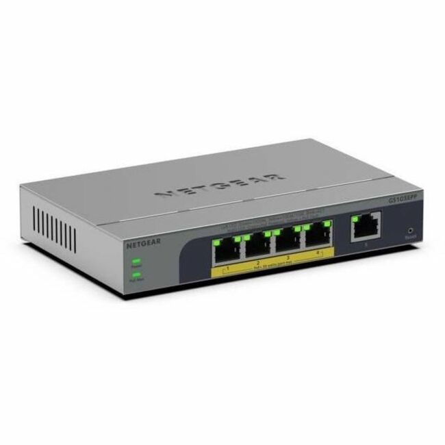 Netgear Business GS105EPP Ethernet Switch with PoE+ - 5 Ports, Managed Layer 3 Gigabit Switch