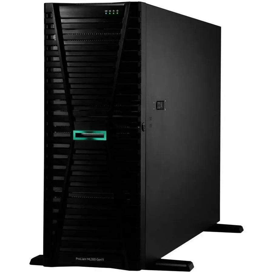 Hewlett Packard Enterprise ProLiant ML350 G11 Tower Server with Dual Intel Xeon Silver 4510, 64GB RAM, and 960GB SSD