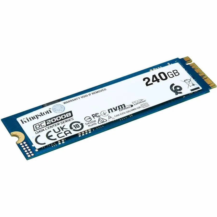 Kingston DC2000B PCIe 4.0 NVMe M.2 SSD – 240GB Internal Boot Drive for Data Centers