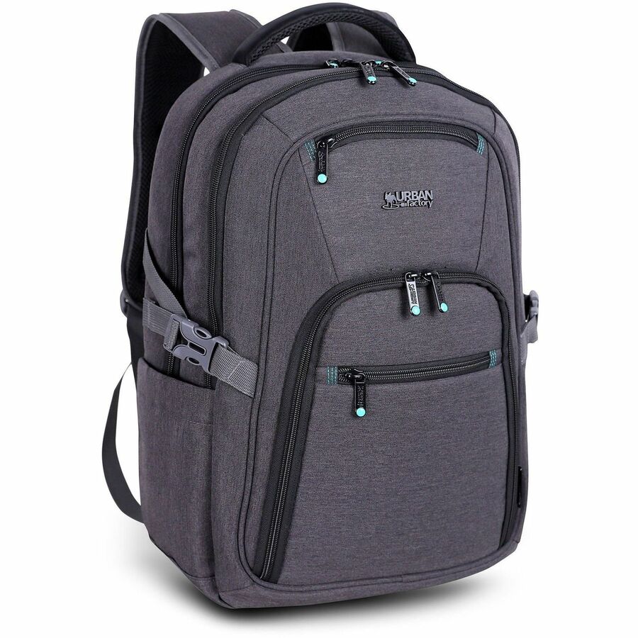 Urban Factory HEAVEE GREEN Travel Backpack for 13- to 14.1-Inch Laptops, Dark Gray - HTE14UF