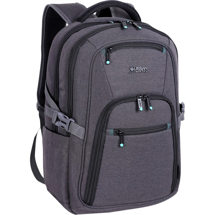 Urban Factory Heavee Green Travel Backpack for 17.3-Inch Laptop, HTE17UF